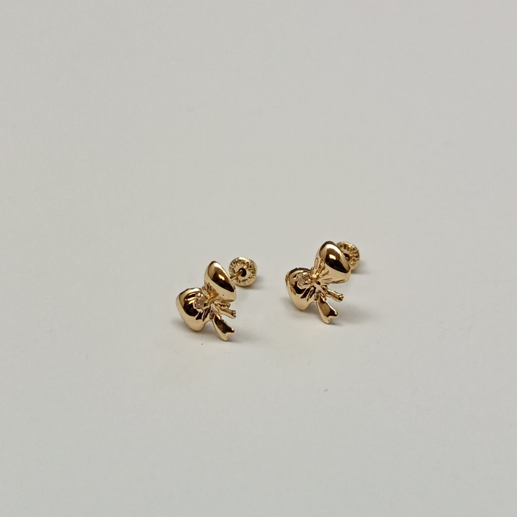 BROQUELES BROQUEL FIG MOÑO C CIRCONIA 14K 0.2441 GR (NUEVO)