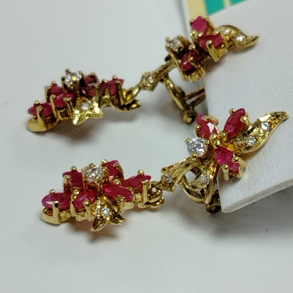 ARETES PAR ORO 14 K 5.3 GRMS (SEMINUEVO)