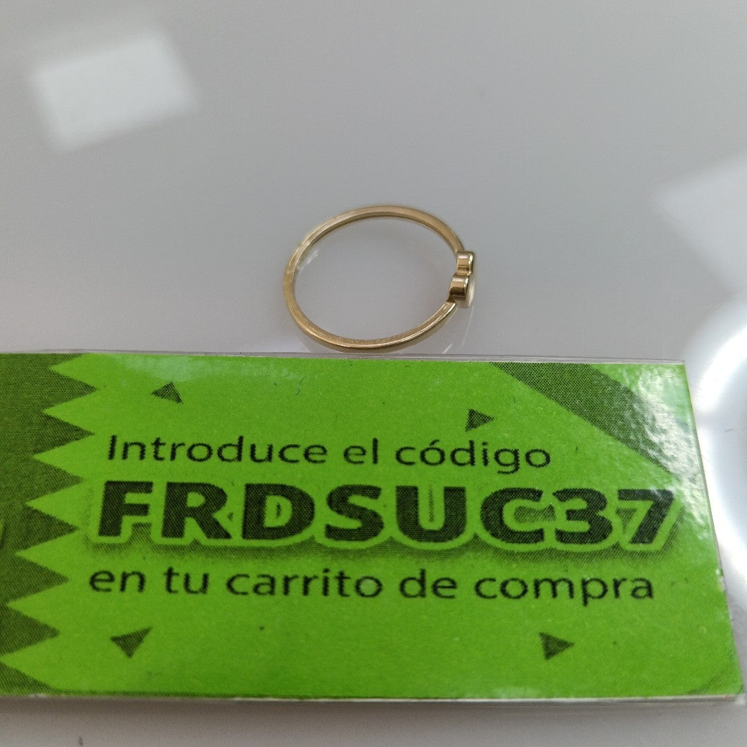 ANILLOS ANILLITO FIG CORAZON 10K TALLA 7 1.1 GR (NUEVO)