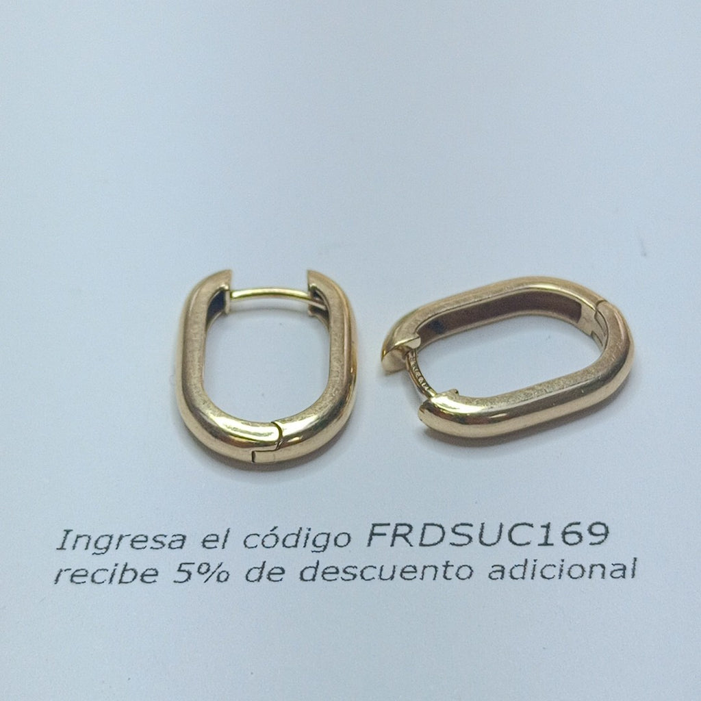 ARETES PAR ORO 14 K 3,90 GRMS (SEMINUEVO)
