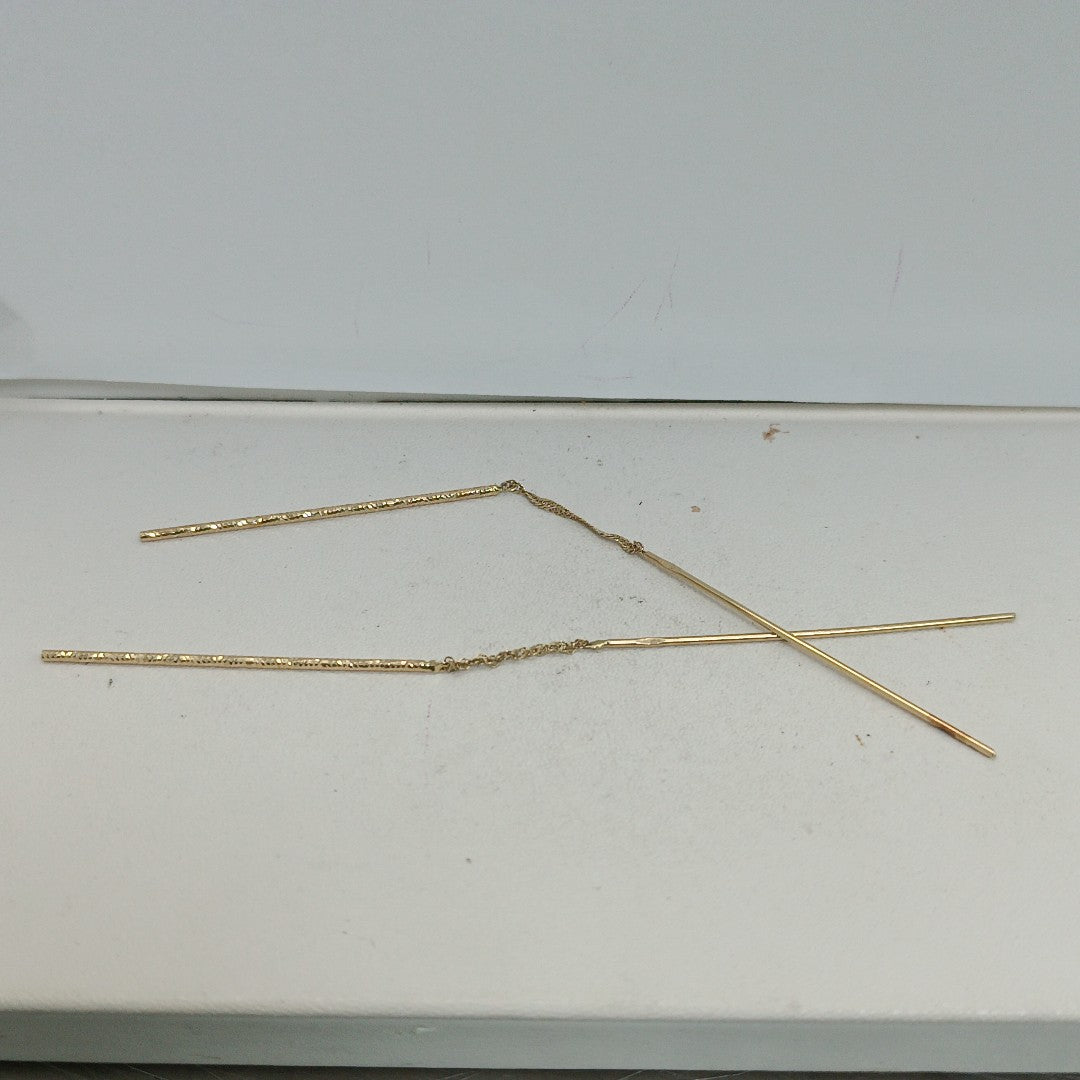 ARETES PAR ORO 14 K 1,50 GRMS (SEMINUEVO)