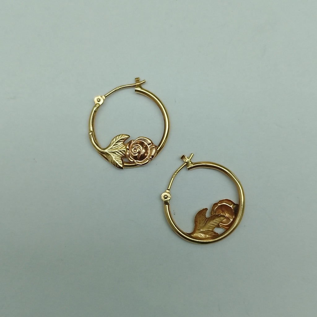 ARRACADAS PAR ORO 14 K 1 GRMS (SEMINUEVO)