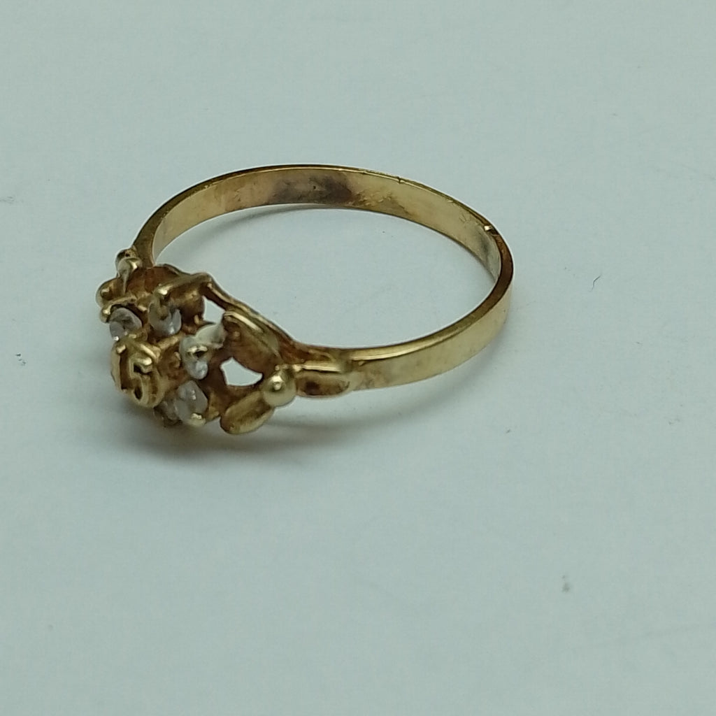 ANILLO ORO 10 K 2,50 GRMS (SEMINUEVO)