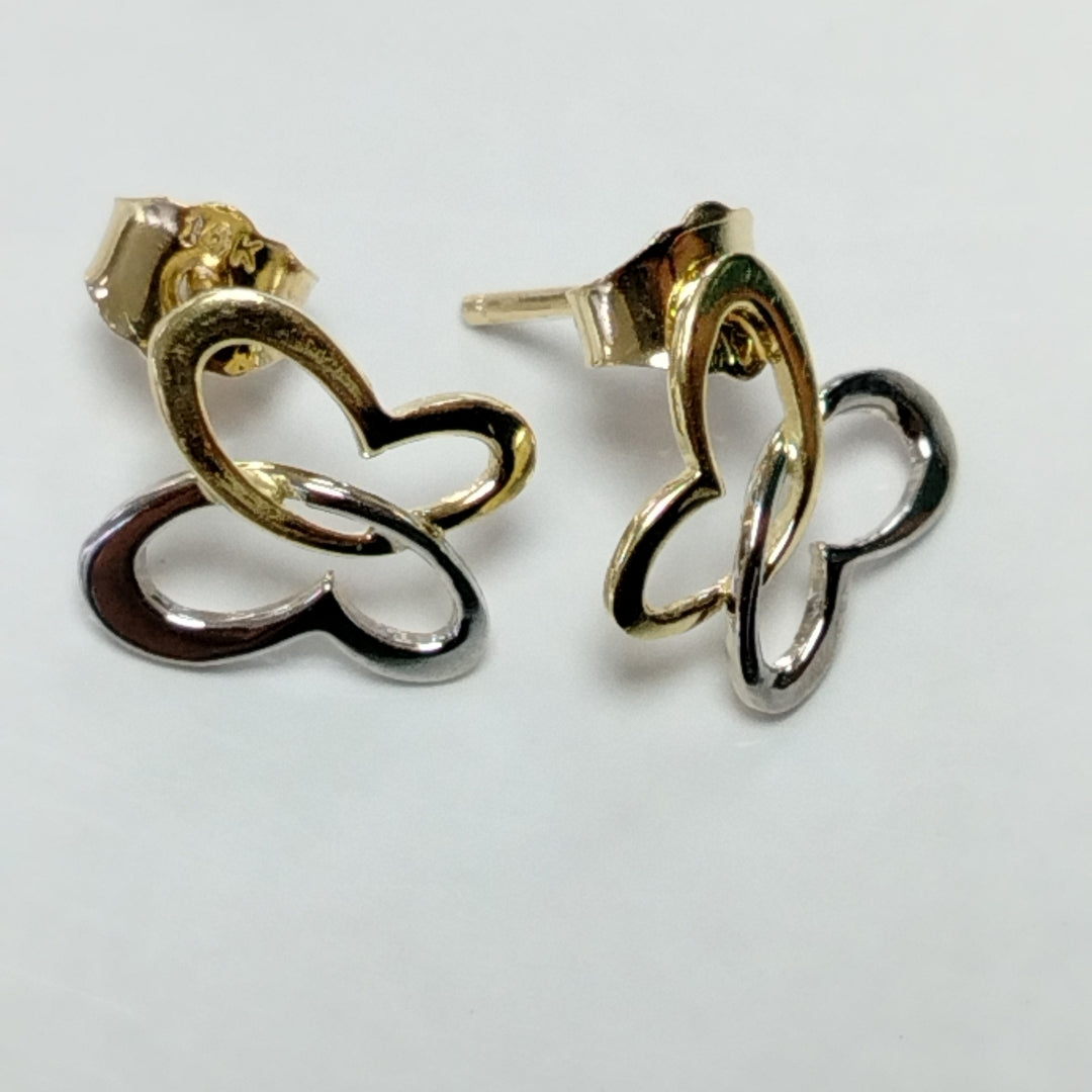BROQUELES PAR ORO, ORO BLANCO 14 K 1.5 GRMS (SEMINUEVO)
