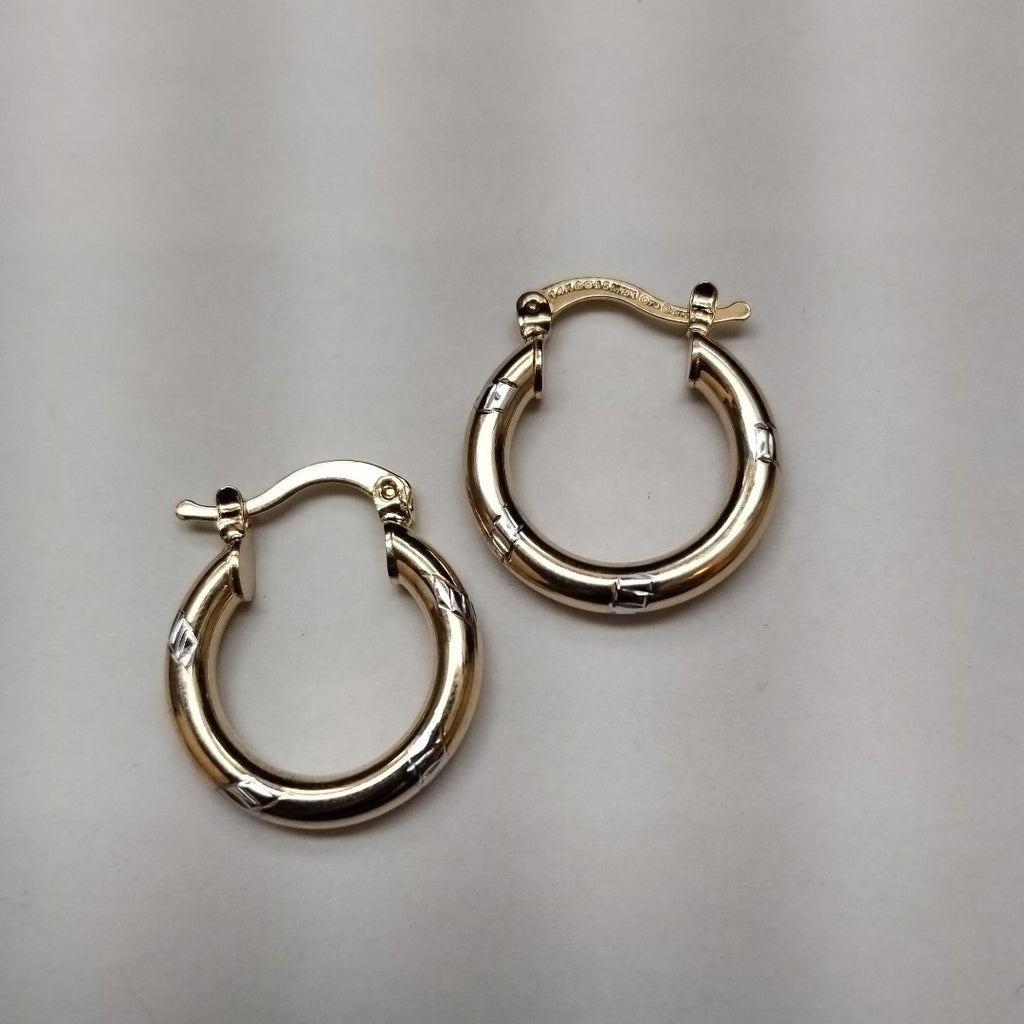 ARETES ARRACADAS COMBINADAS 14K 1.6 GR (NUEVO)