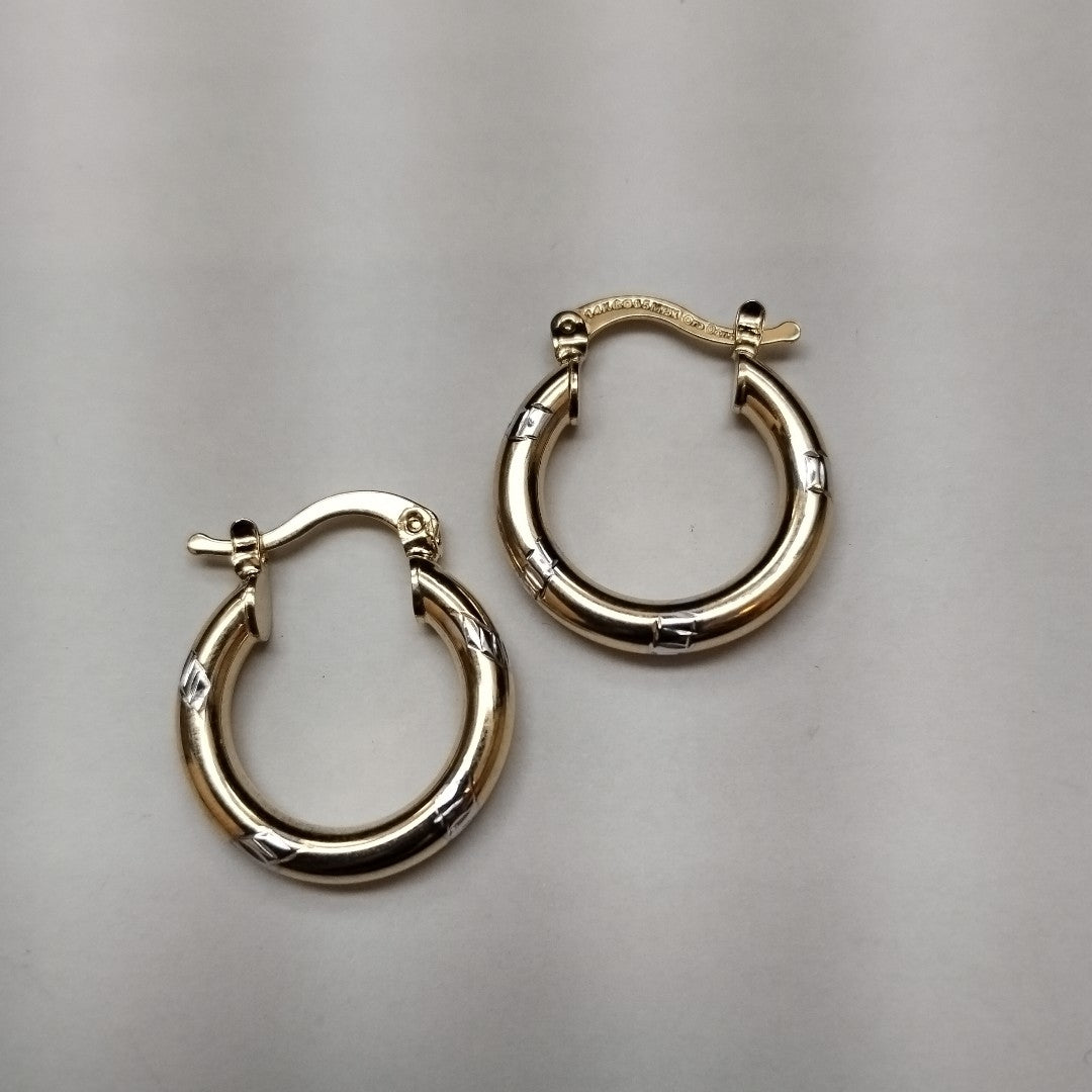 ARETES ARRACADAS COMBINADAS 14K 1.6 GR (NUEVO)