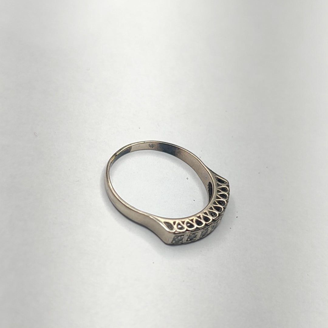 ANILLO ORO BLANCO 10 K 2,00 GRMS (SEMINUEVO)