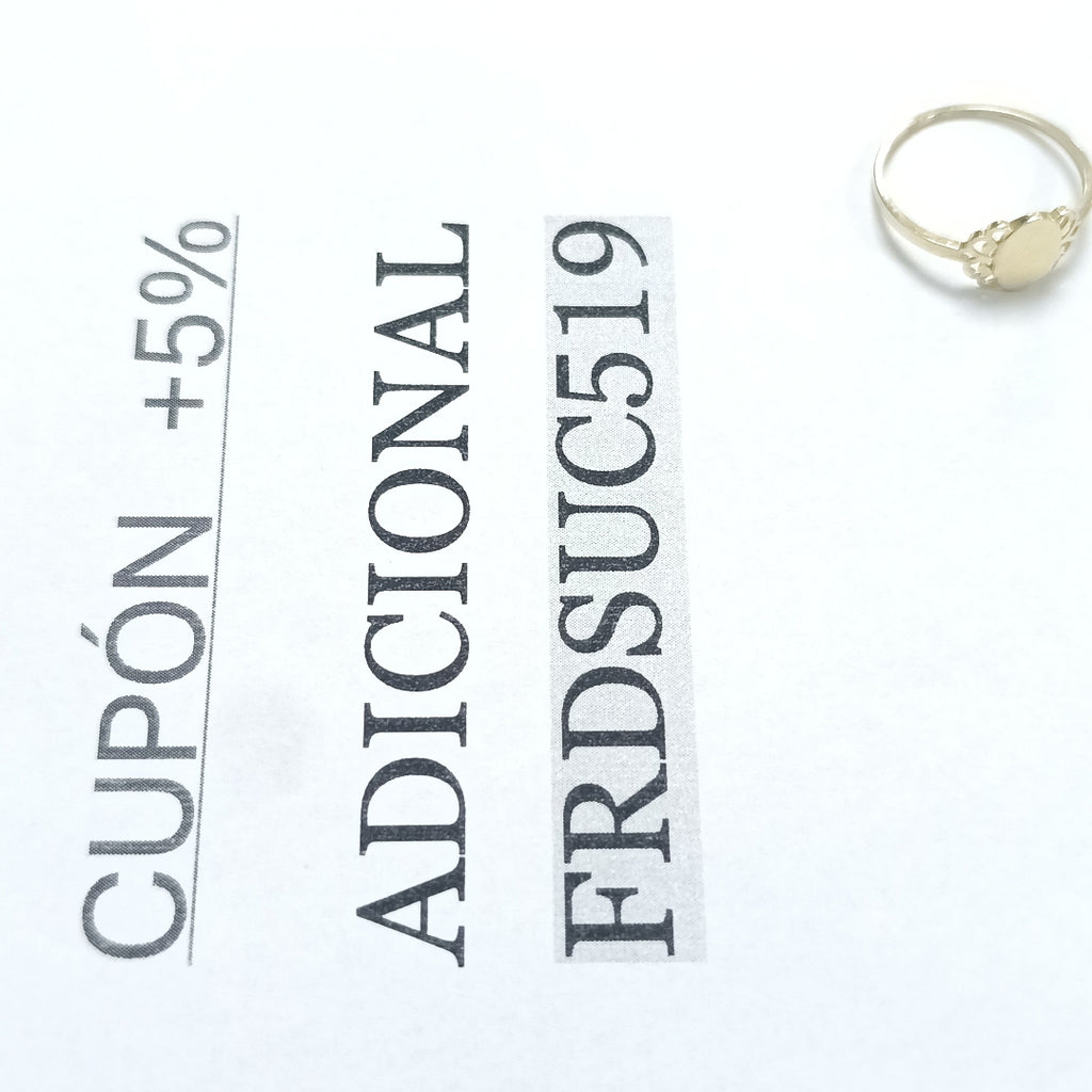 ANILLOS ANILLITO 10K TALLA 7 0.9 GR (NUEVO)