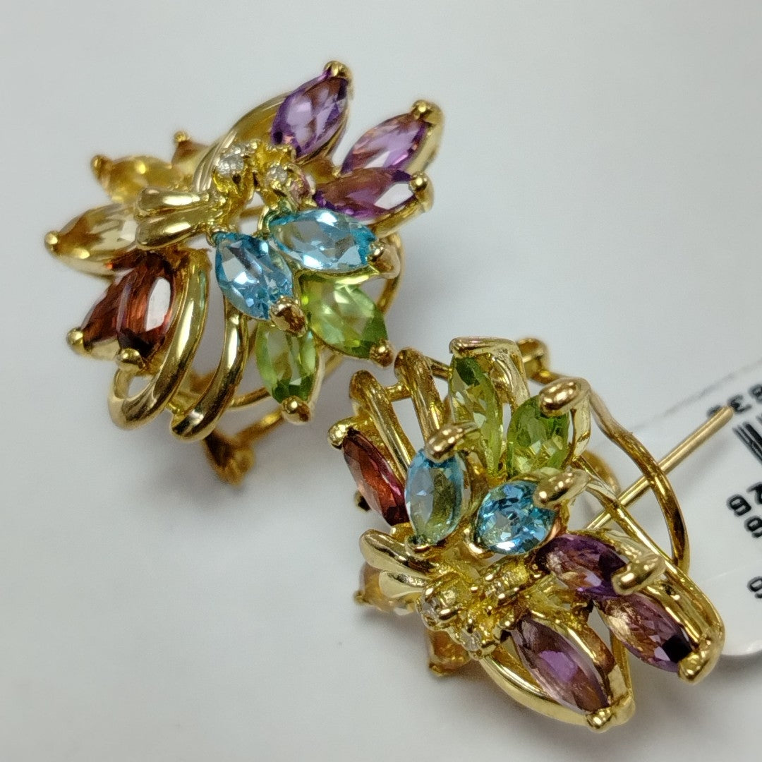 ARETES PAR ORO 14 K 8,90 GRMS (SEMINUEVO)