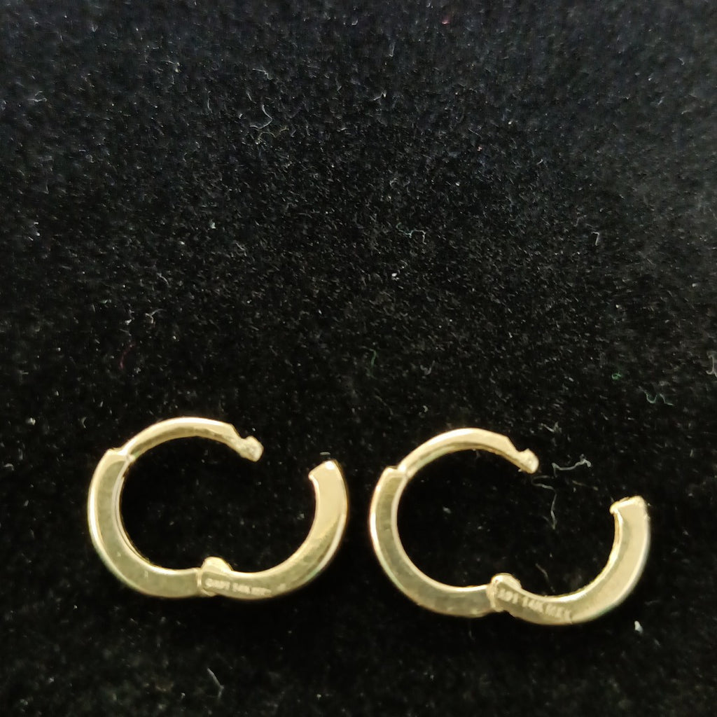 ARETES HUGGIE 14K 1.3 GR (NUEVO)