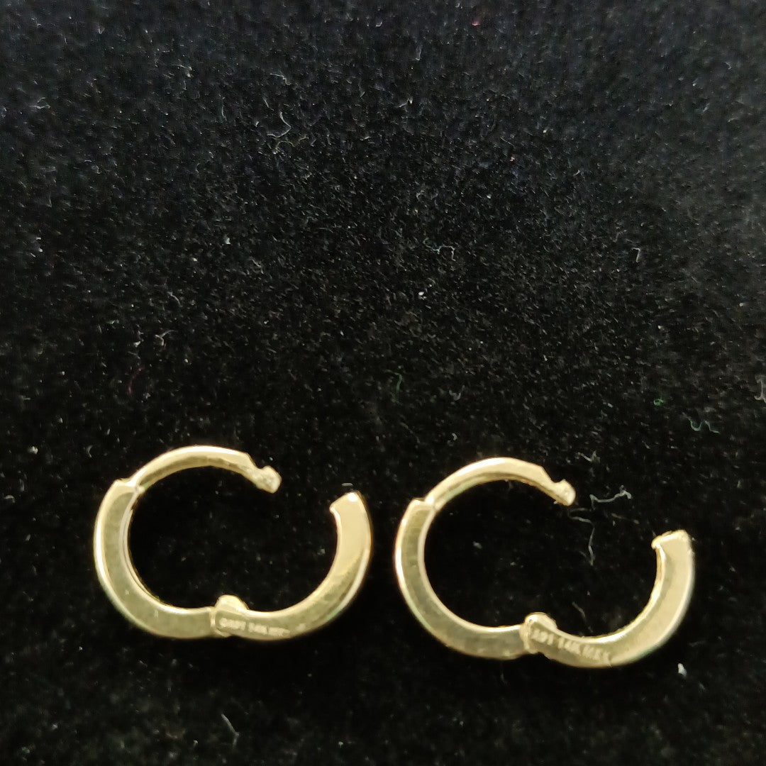 ARETES HUGGIE 14K 1.3 GR (NUEVO)