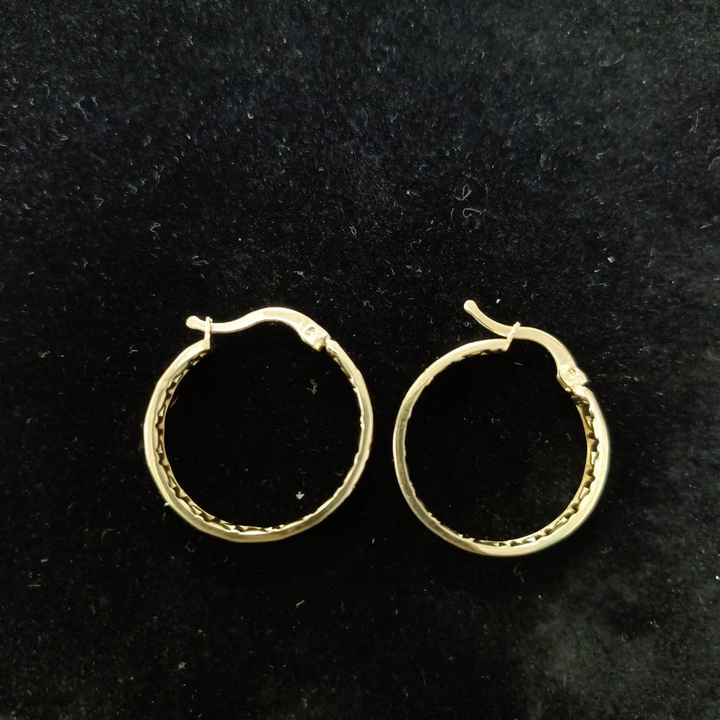 ARETES ARRACADA CON GRECAS 14K 2.1 GR (NUEVO)