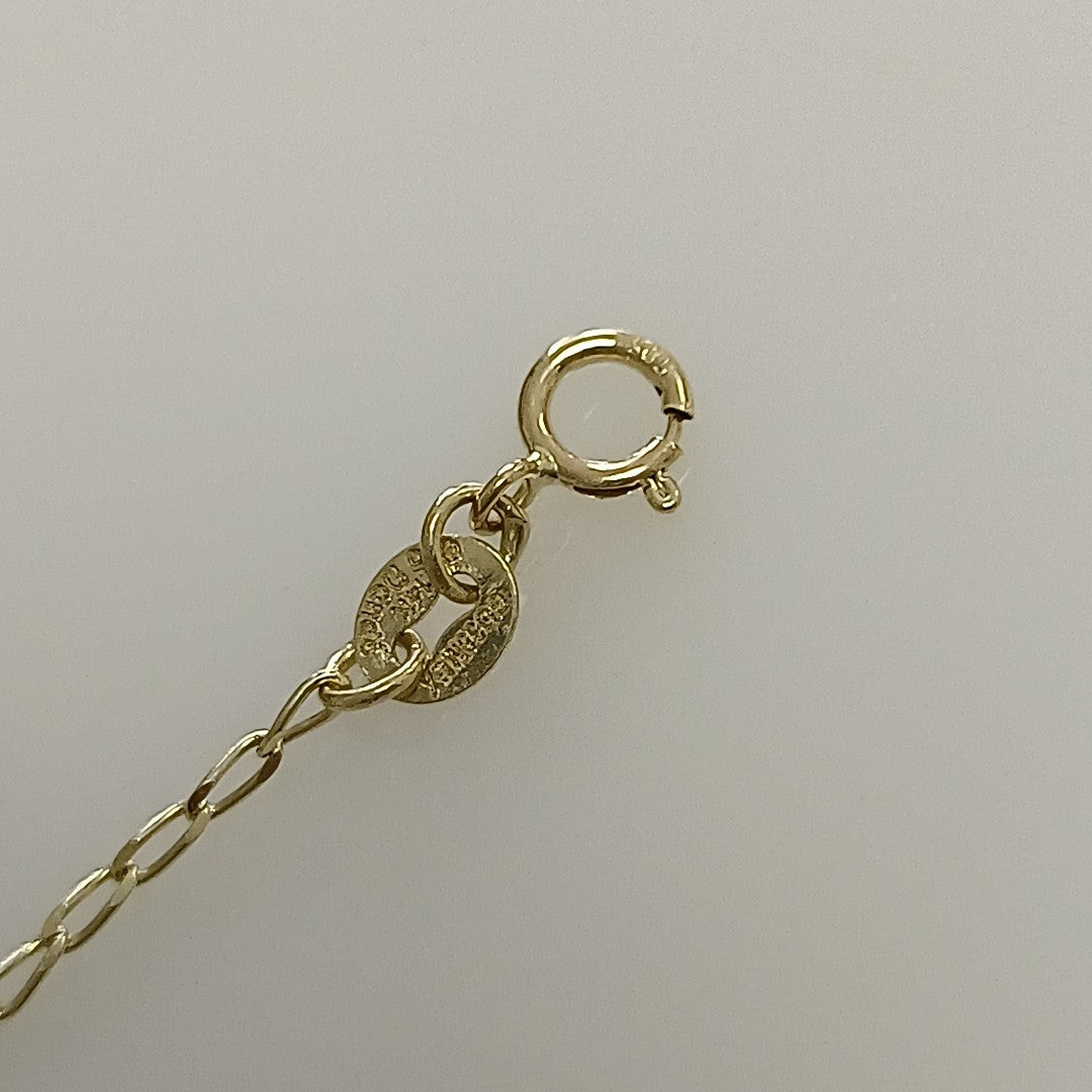PULSERA ESPECIAL CON ESTRELLA Y CIRCONIAS 14K 18 CM 1.5 GR (NUEVO)