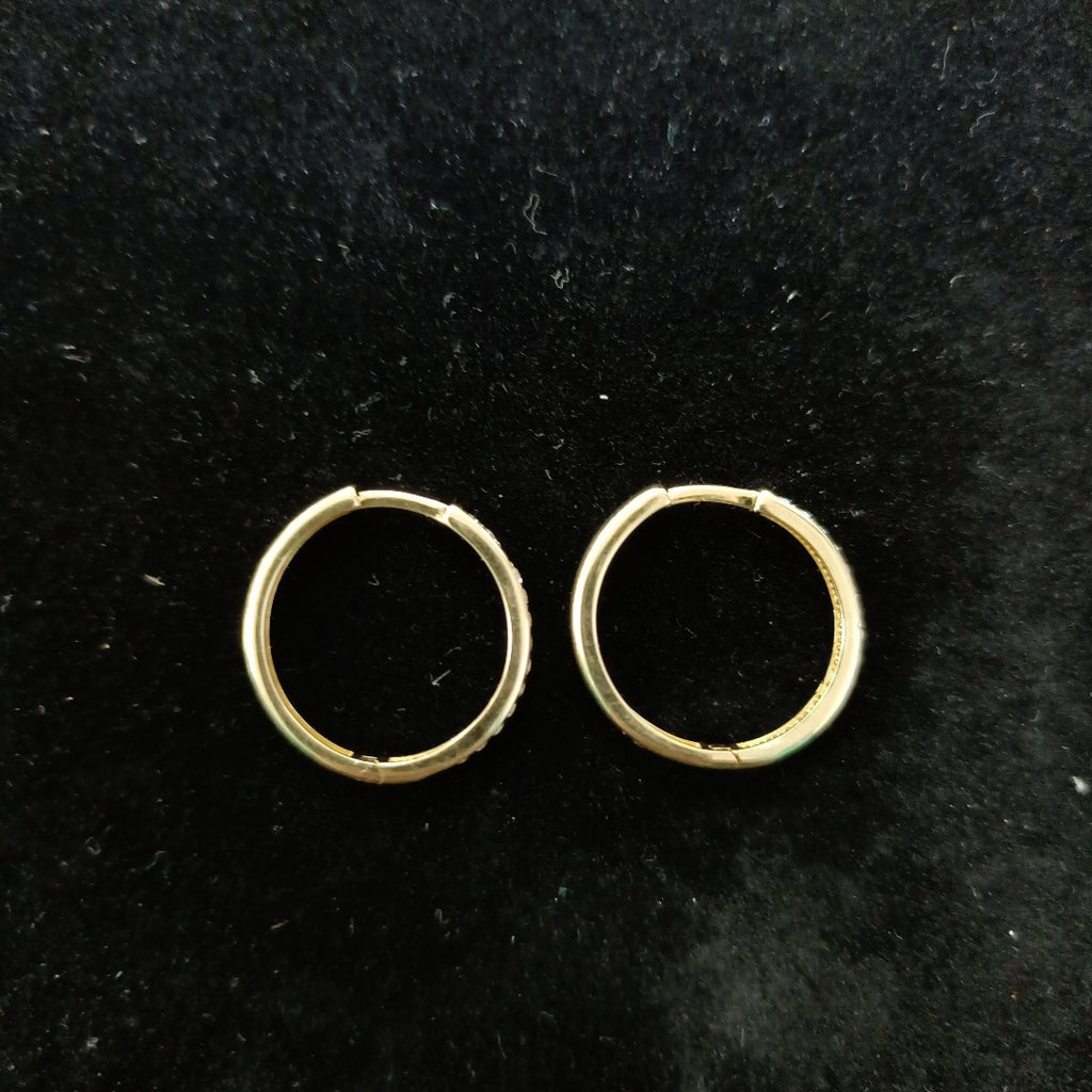 ARETES ARRACADAS C CIRCONIAS 14K 1.8 GR (NUEVO)
