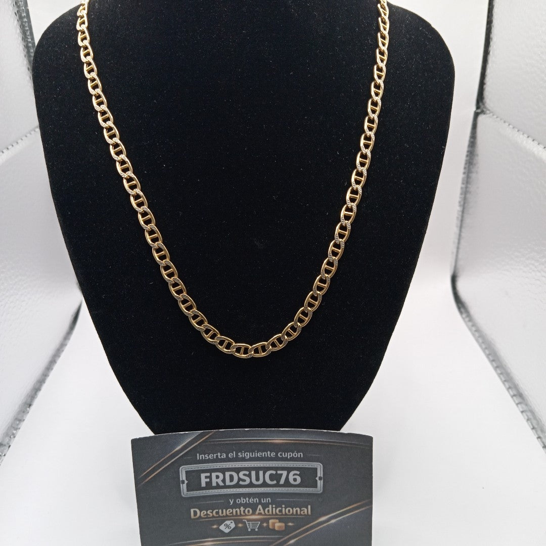 CADENA ORO, RODIADO 14 K 14.3 GRMS (SEMINUEVO)