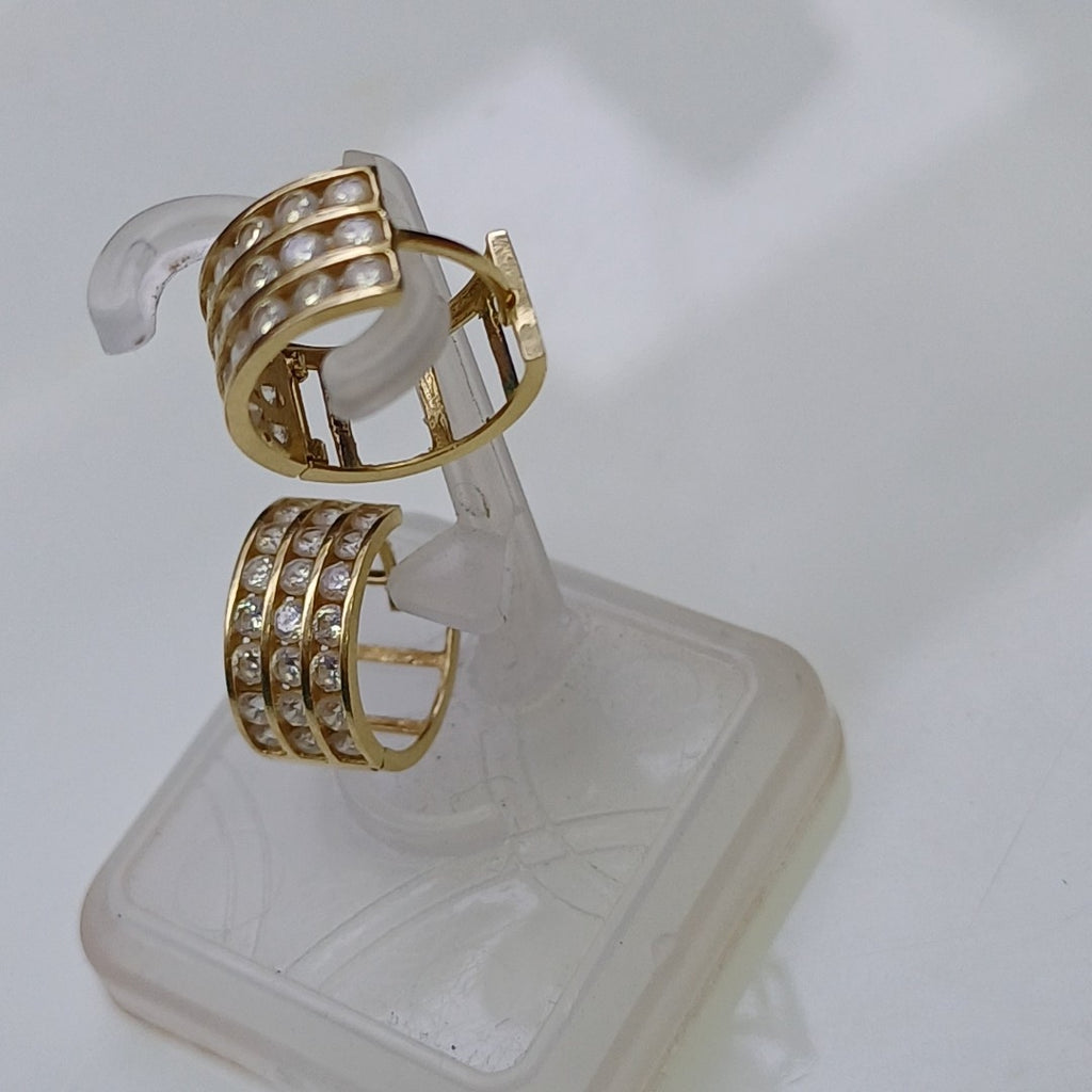 ARRACADAS PAR ORO 14 K 2.3 GRMS (SEMINUEVO)
