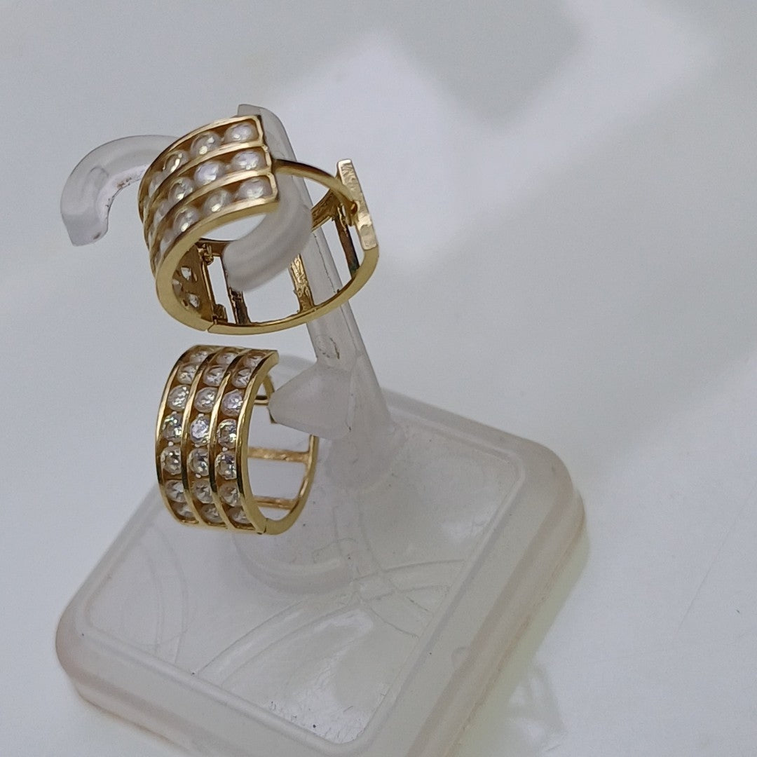 ARRACADAS PAR ORO 14 K 2.3 GRMS (SEMINUEVO)