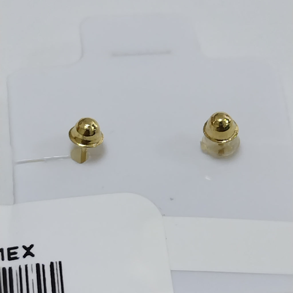 BROQUELES BROQUEL CORAZON DOBLE 14K 0.2171 GR (NUEVO)
