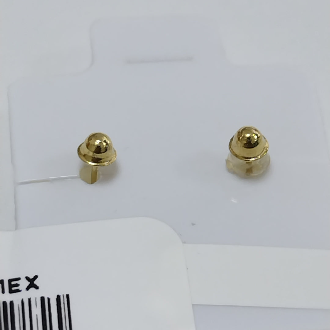 BROQUELES BROQUEL CORAZON DOBLE 14K 0.2171 GR (NUEVO)