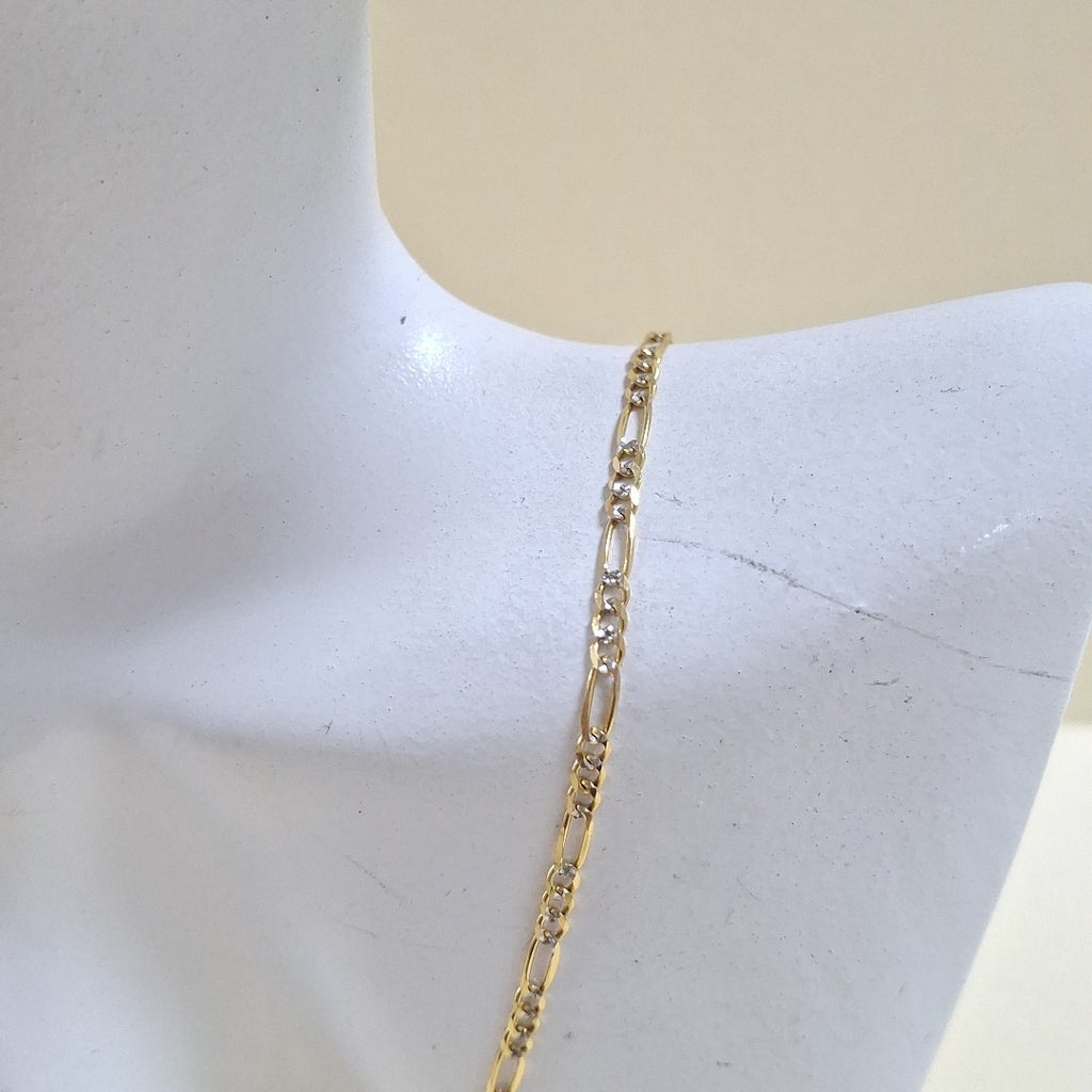 CADENA 3X1 DIAMANTADA 14K 60 CM 5.2 GR (NUEVO)