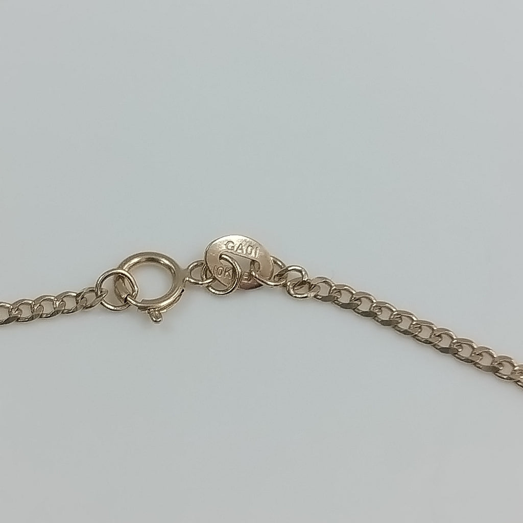 CADENAS TEJIDO BARBADA ORO 10K 50 CM 3.5 GR (NUEVO)