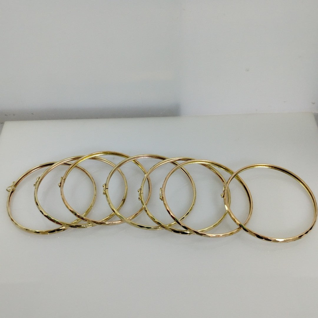 SEMANARIO DE PULSERAS ORO 14 K 32.8 GRMS (SEMINUEVO)