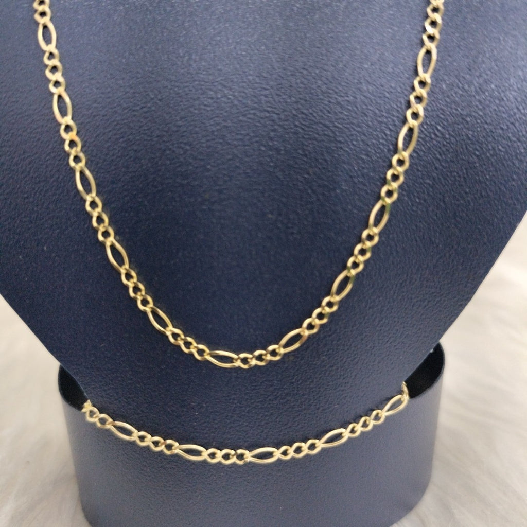 CADENA TEJIDO 3X1 14K 55 CM 2.3 GR (NUEVO)