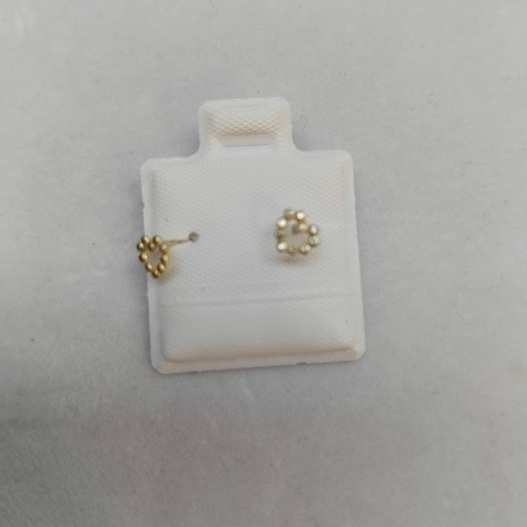 BROQUELES BROQUEL FIG CORAZON 14K 0.23 GR (NUEVO)