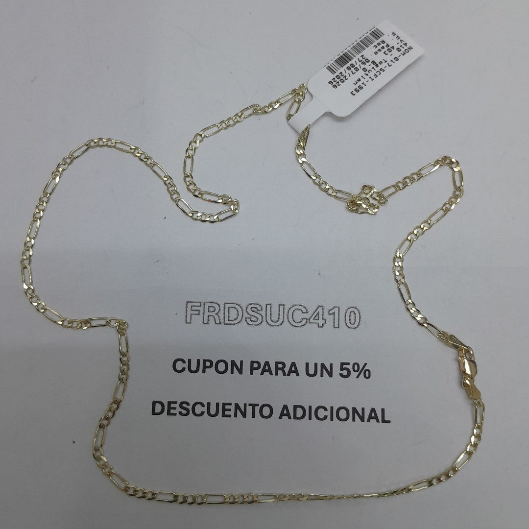 CADENA 3X1 14K 50 CM 4.6 GR (NUEVO)