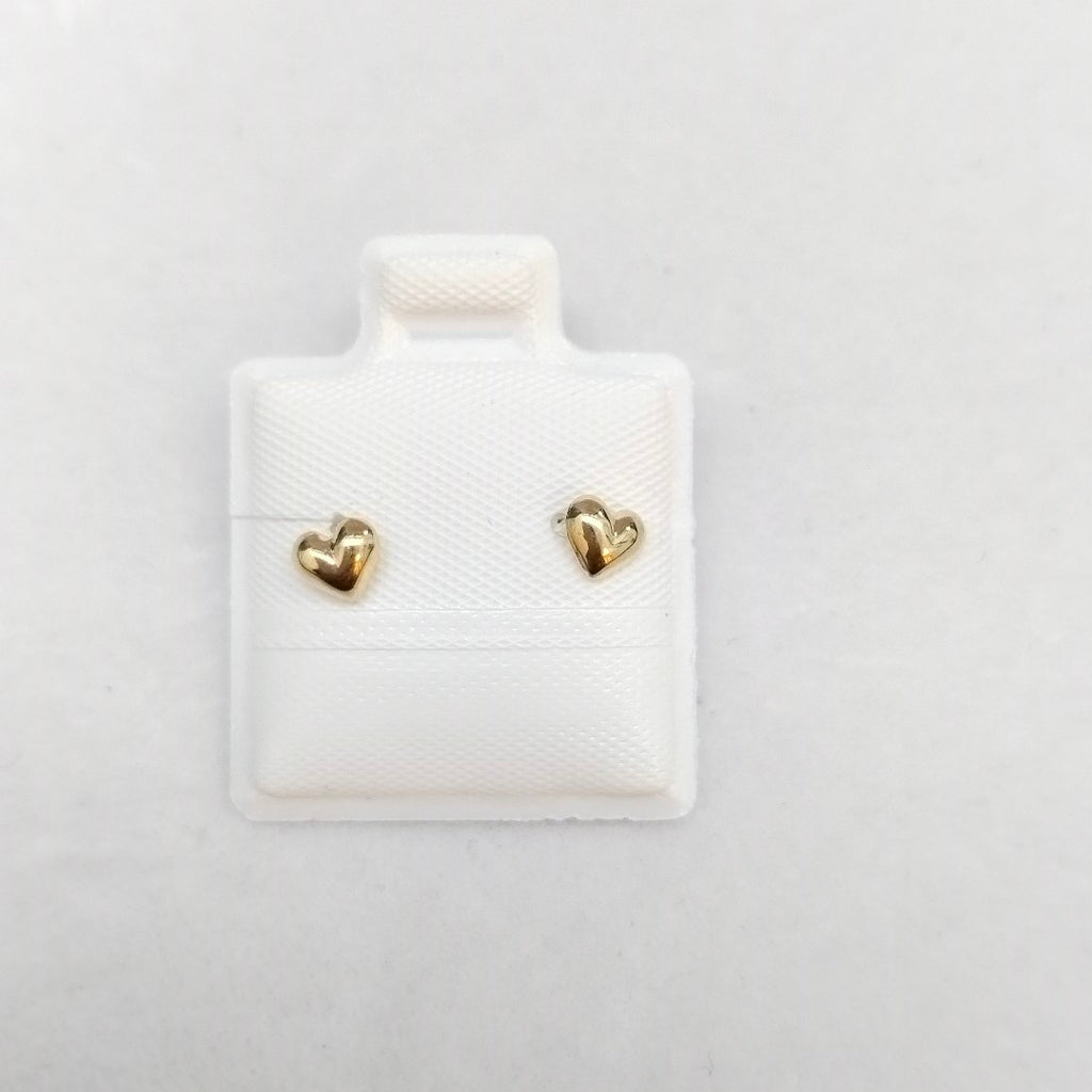 BROQUELES BROQUEL FIG CORAZON LISO 14K 0.1987 GR (NUEVO)