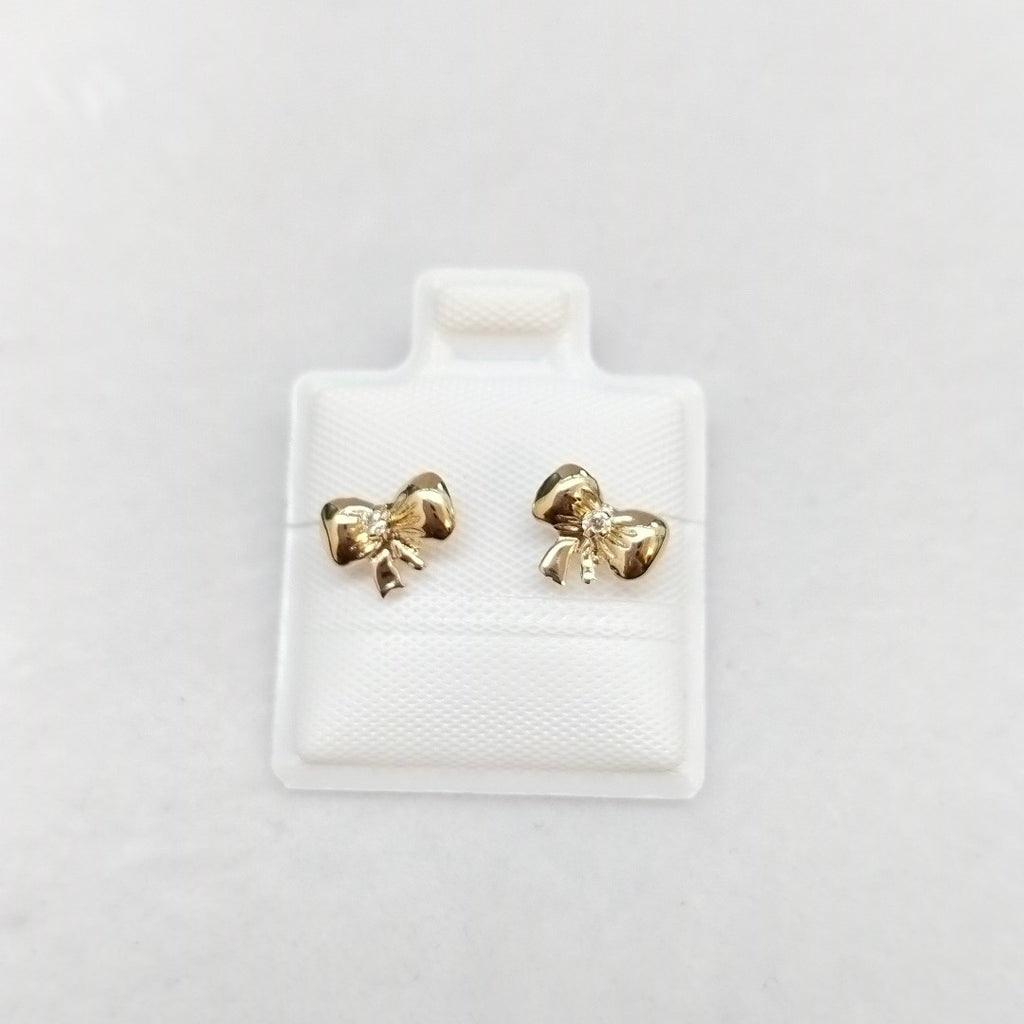 BROQUELES BROQUEL FIG MOÑO C CIRCONIA 14K 0.2441 GR (NUEVO)
