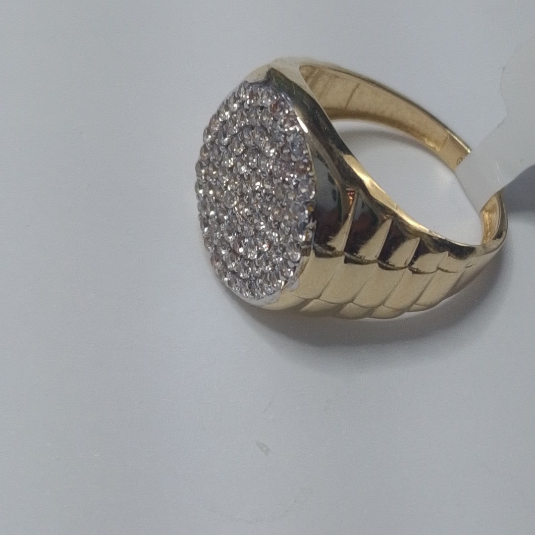 ANILLO C CIRCONIAS 14K 10 TALLA 7.7 GR (NUEVO)