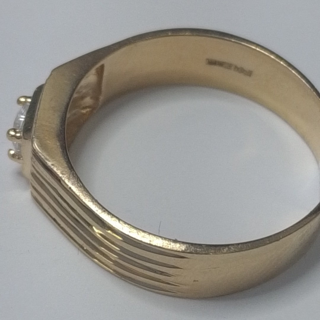 ANILLOS CON CIRCONIA 14K TALLA 10.5 3.9 GR (NUEVO)