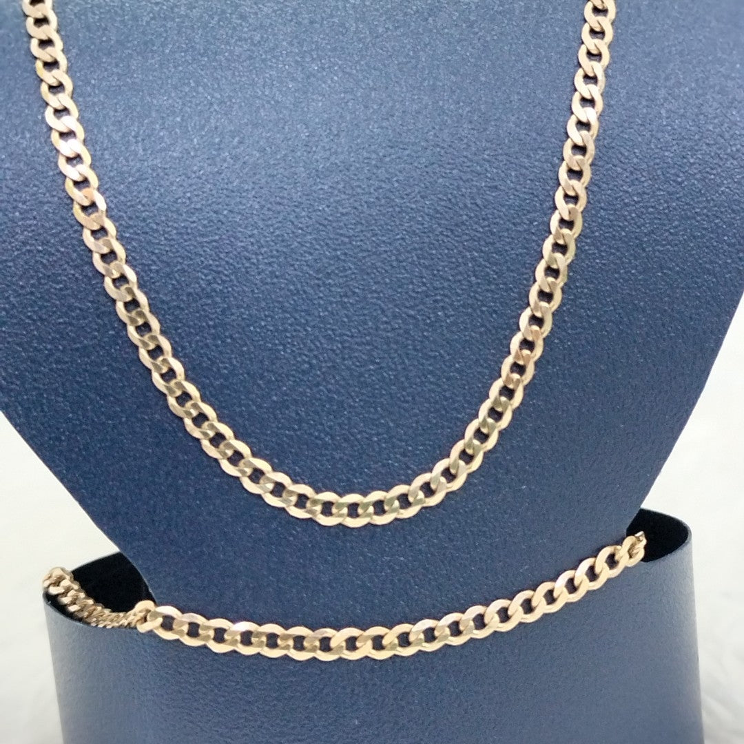 CADENA BARBADA 14K 55 CM 6 GR (NUEVO)