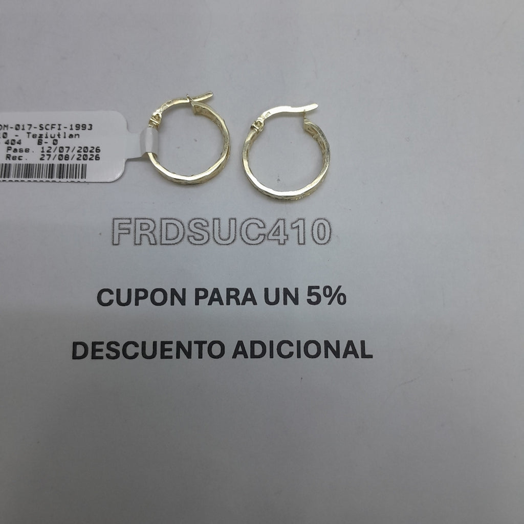 ARETES ARRACADAS FIG GRECAS 14K 1.7 GR (NUEVO)