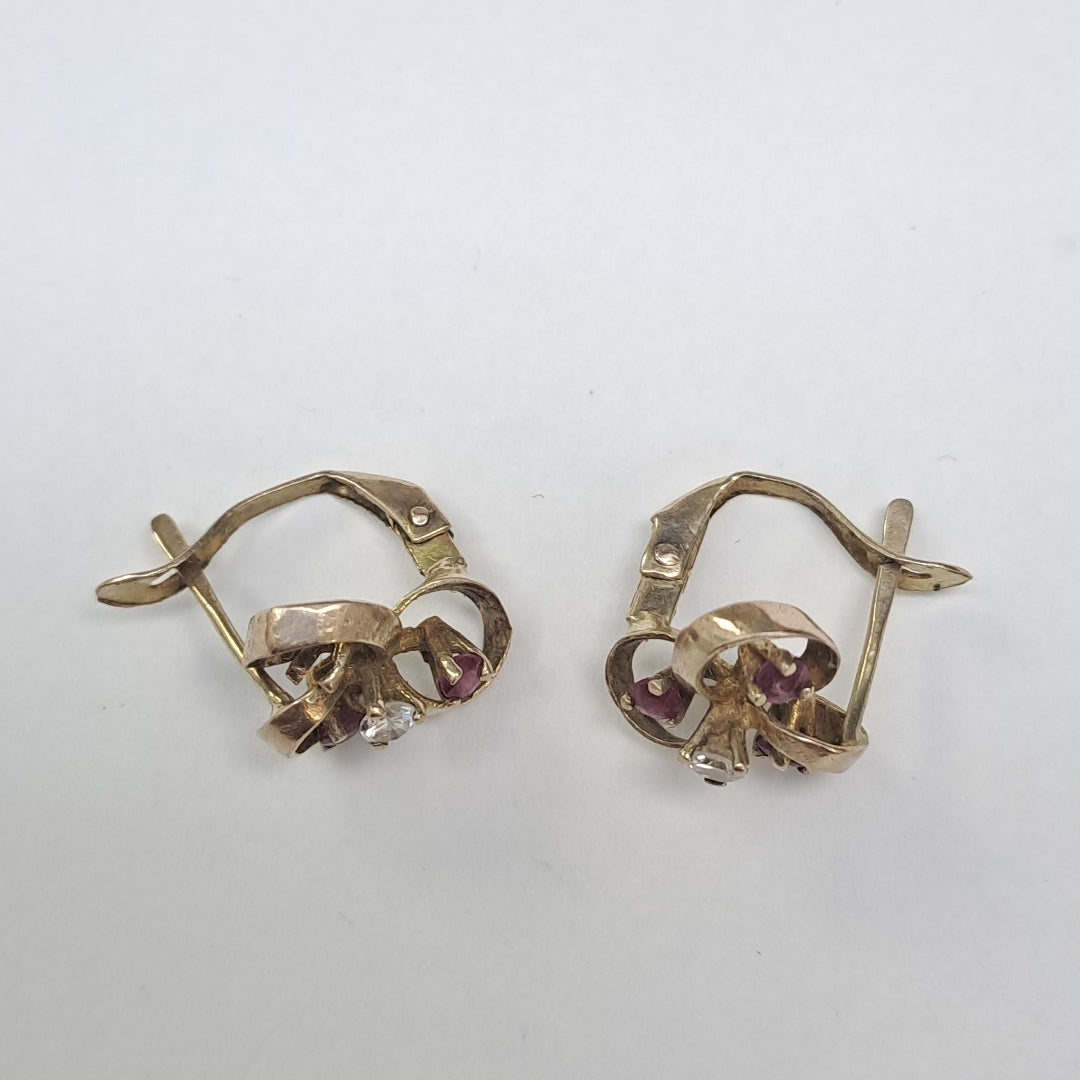 ARETES PAR ORO 10 K 2.5 GRMS (SEMINUEVO)