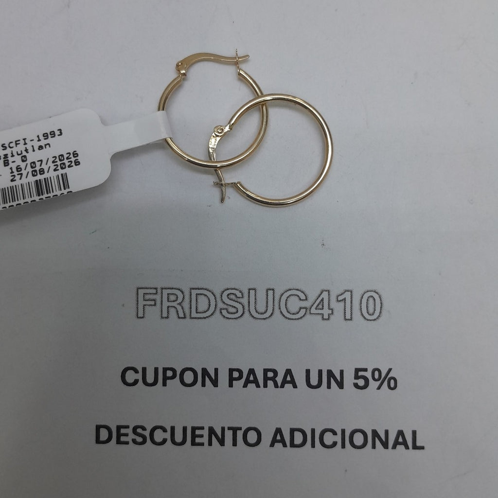 ARETES ARRACADAS 14K 1.4 GR (NUEVO)