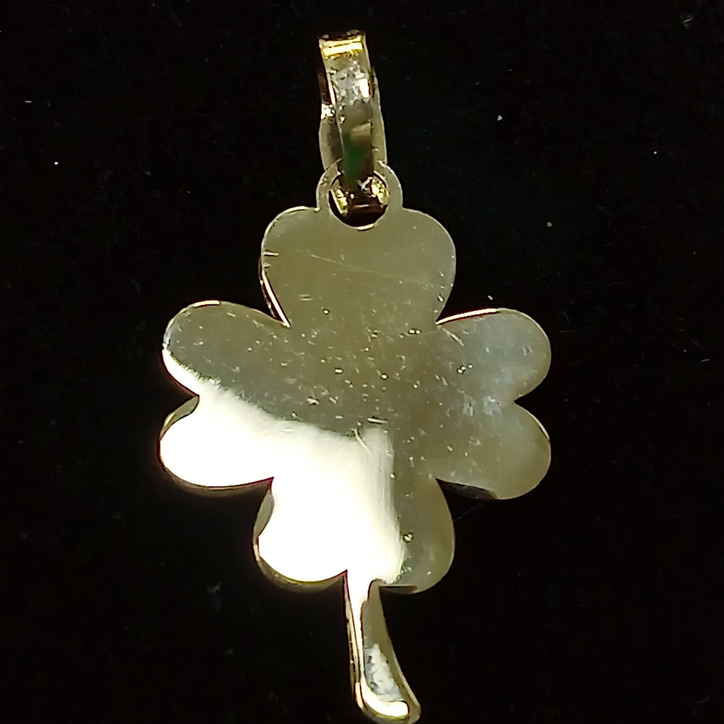 DIJE FIG TREBOL C CIRCONIA 14K 0.8 GR (NUEVO)