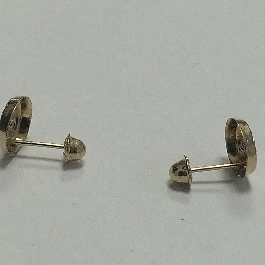 BROQUELES BROQUEL FIG BOTON C CIRCONIA 14K 0.2916 GR (NUEVO)