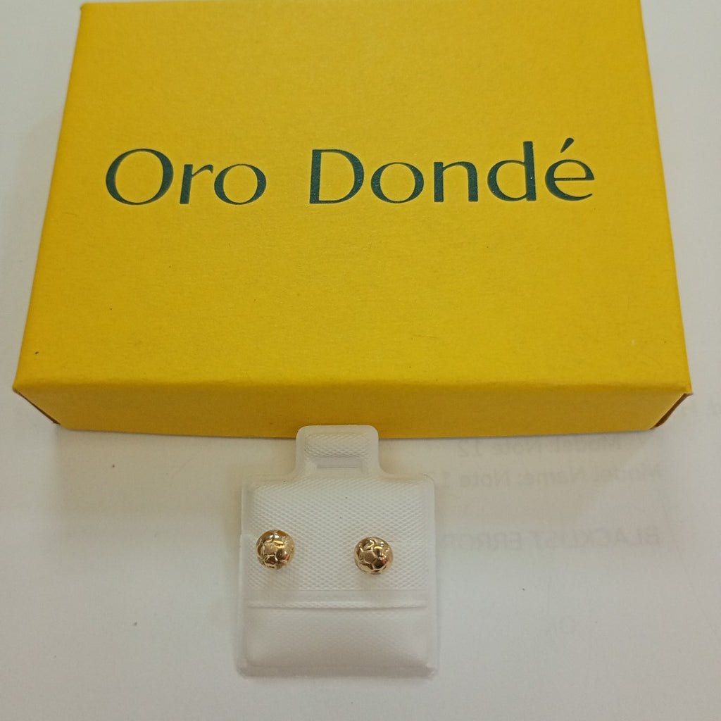 BROQUELES BROQUEL FIG BALON DE FUTBOL 14K 0.2387 GR (NUEVO)