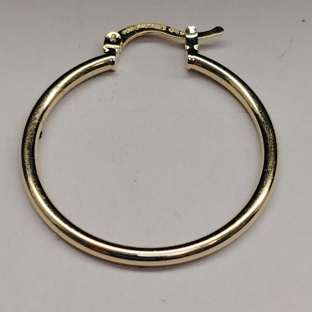 ARETES TEJIDO ARRACADAS LISAS 14K 1.6 GR (NUEVO)
