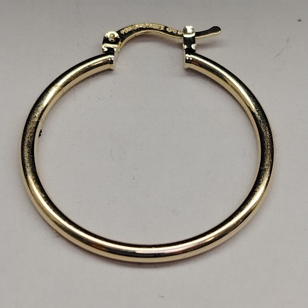 ARETES TEJIDO ARRACADAS LISAS 14K 1.6 GR (NUEVO)