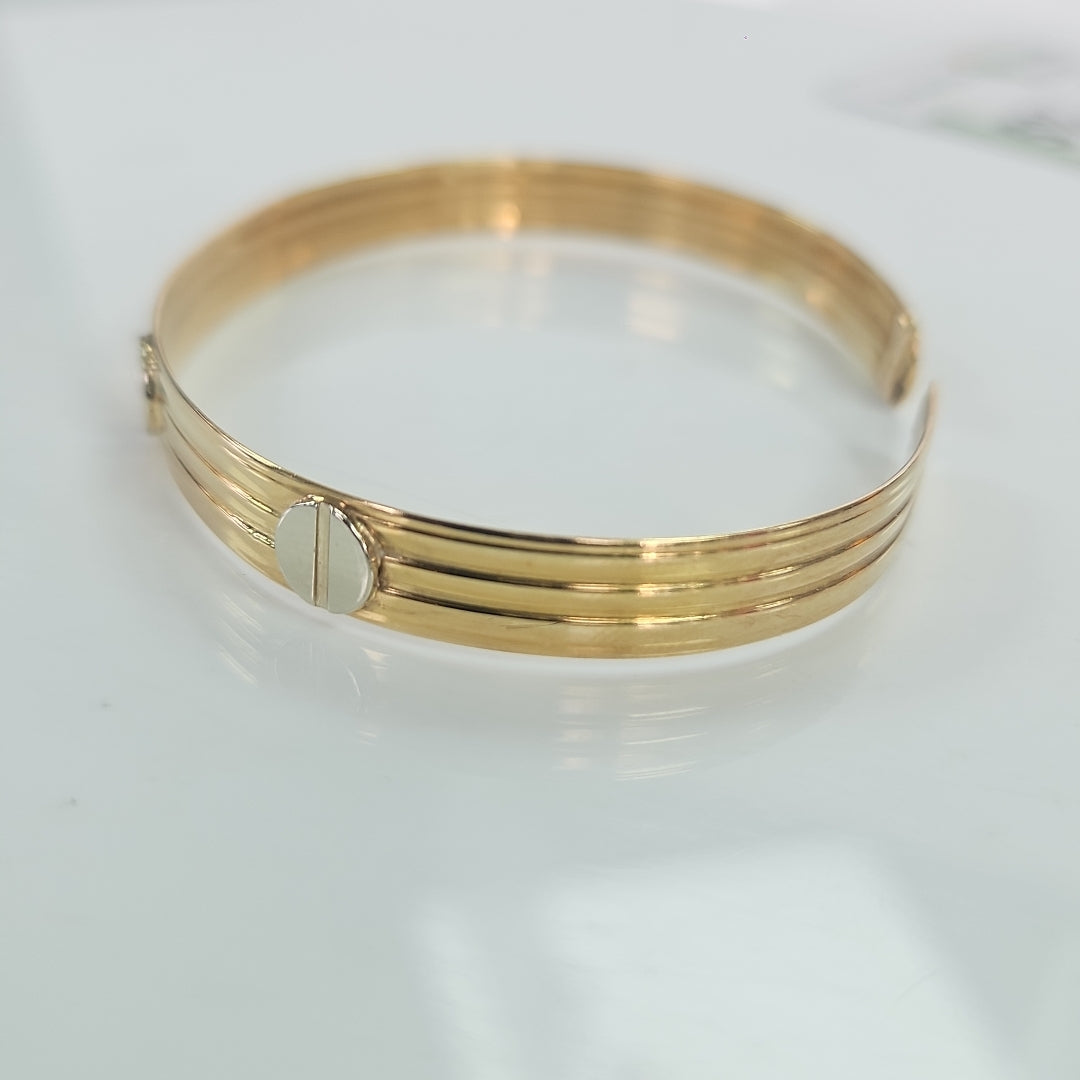 PULSERA RIGIDA ORO 14 K 9,70 GRMS (SEMINUEVO)