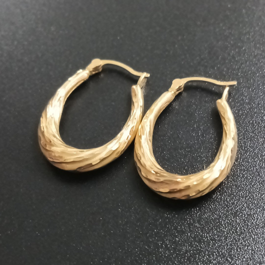 ARRACADAS PAR ORO 14 K 1.6 GRMS (SEMINUEVO)