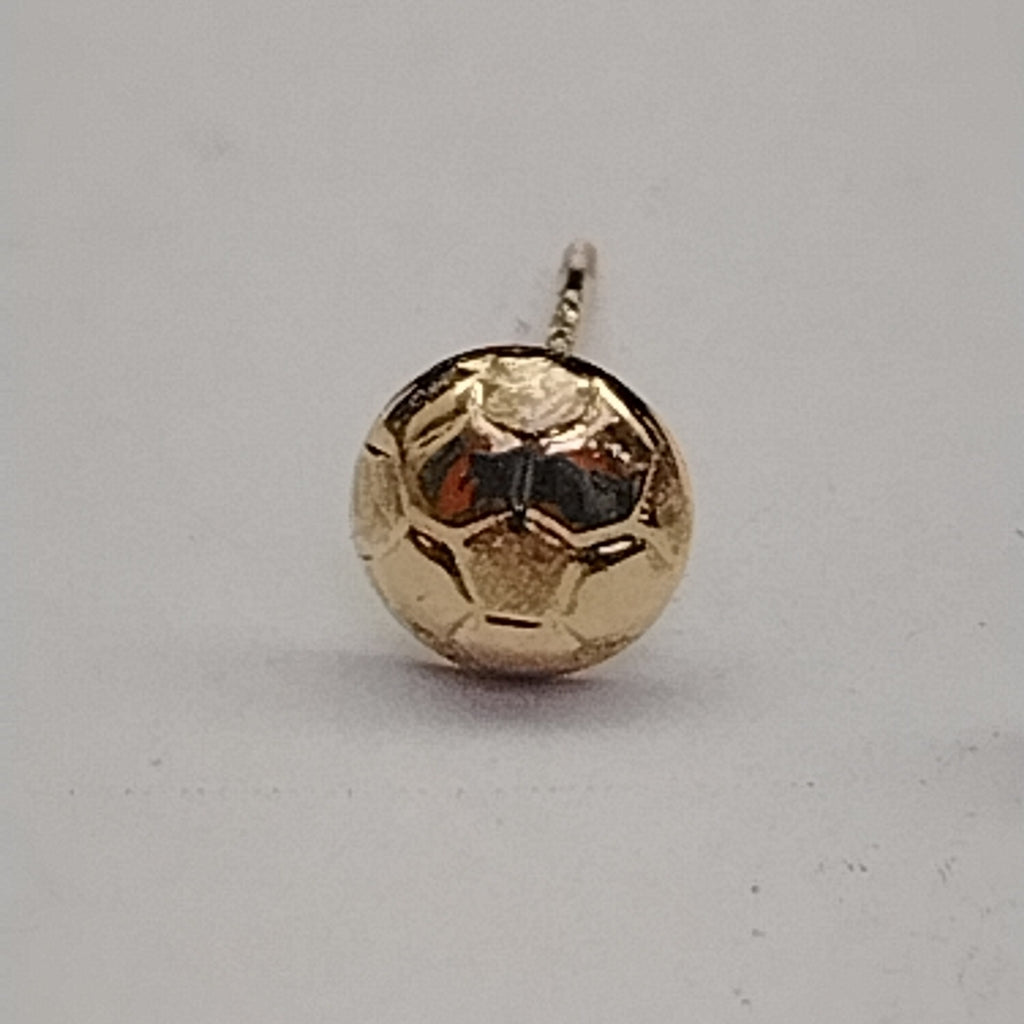 BROQUELES BROQUEL FIG BALON DE FUTBOL 14K 0.2387 GR (NUEVO)