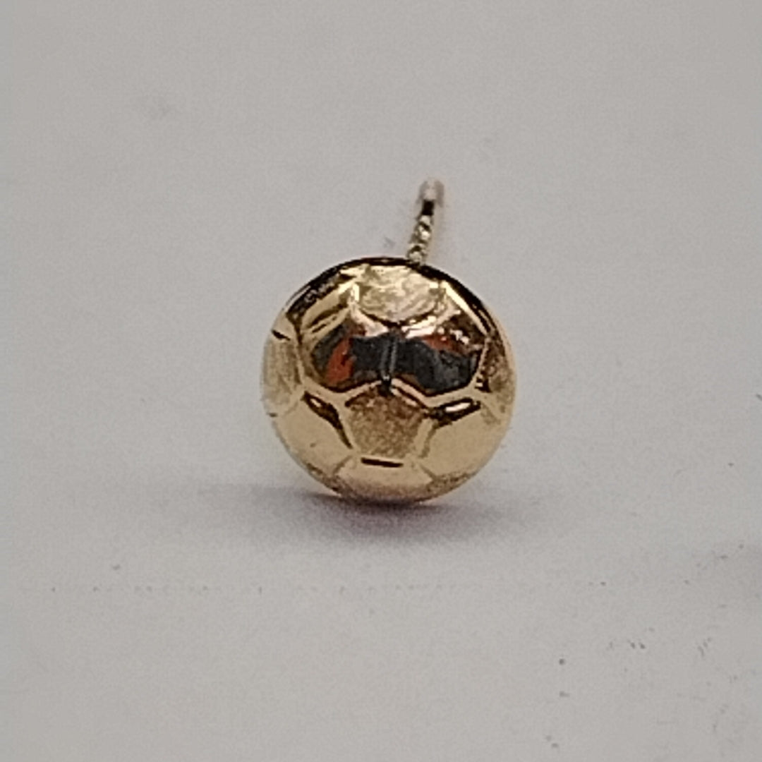 BROQUELES BROQUEL FIG BALON DE FUTBOL 14K 0.2387 GR (NUEVO)