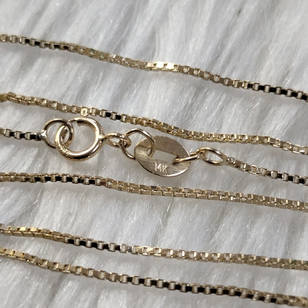 CADENA VENECIANO 14K 55 CM 2.4 GR (NUEVO)