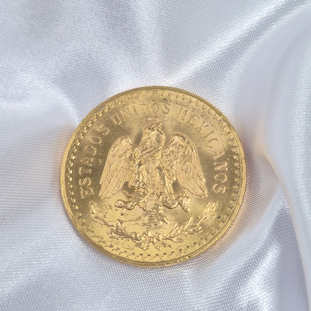 K1 41,60 GRMS 21 K IDENTIFICACIÓN MONEDA NOMINATIVA MONEDAS PESOS 50 PESOS (SEMINUEVO)