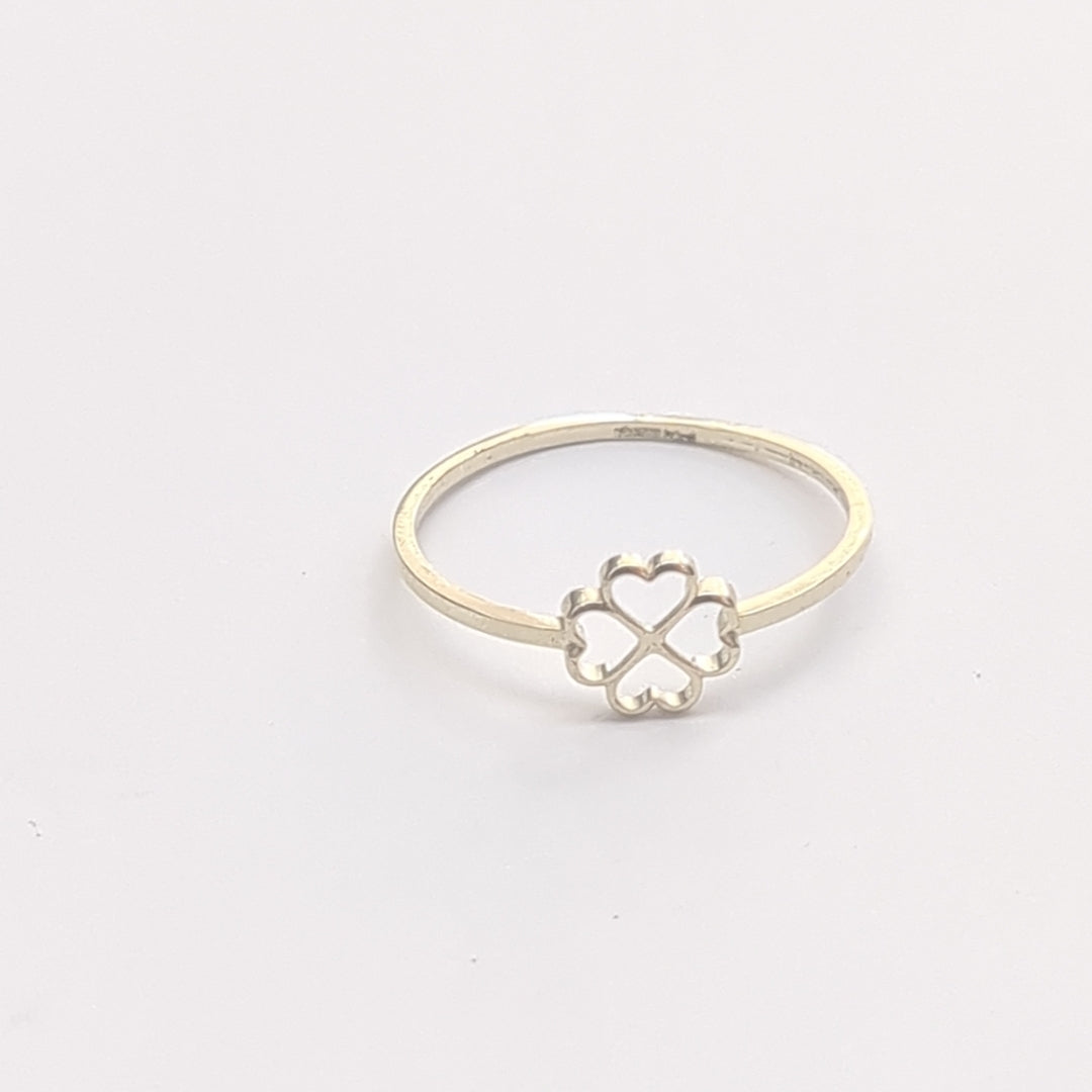 ANILLOS ANILLITO FIG TREBOL 10K TALLA 9 0.9 GR (NUEVO)