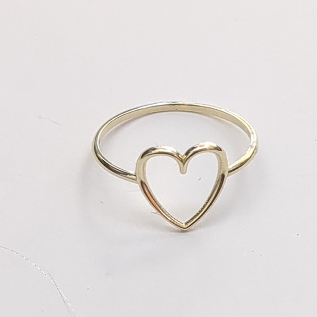 ANILLOS ANILLITO FIG CORAZON 10K TALLA 9 0.9 GR (NUEVO)